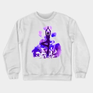 yoga violet Crewneck Sweatshirt